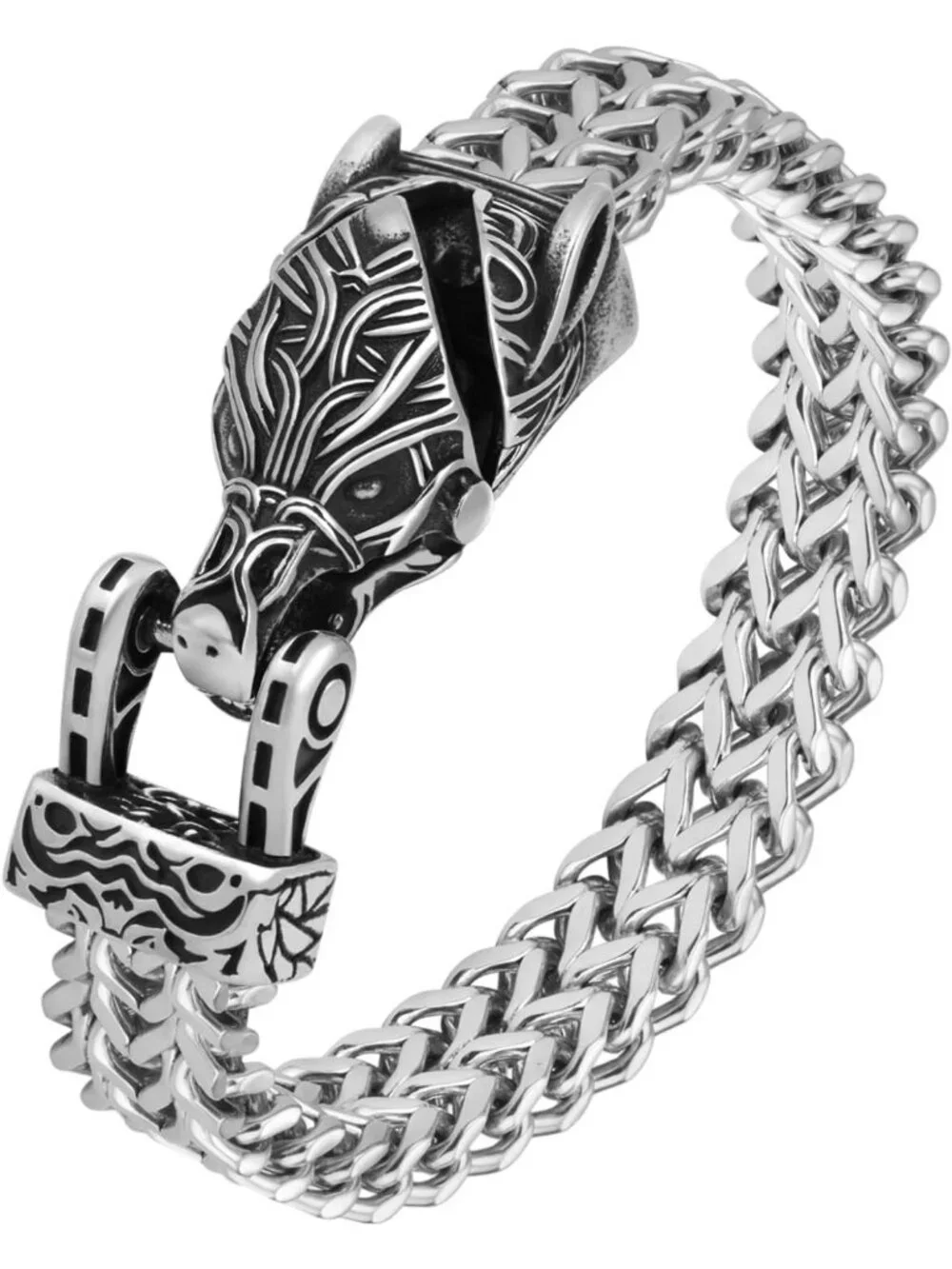 Gothic Punk Heavy Chain Bracelet Collection | Vintage Biker Viking Jewelry